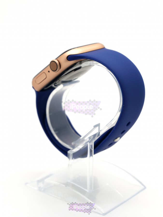Фото Купить Силиконовый спортивный ремешок для Apple Watch 44 / 42 мм (Тёмно-синий) по низкой цене в Москве
