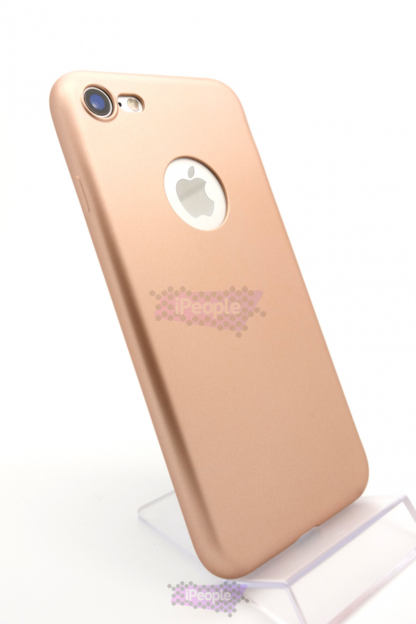 Фото Цветной полиуретановый чехол с вырезом jCase для iPhone 8 / 7, Rose Gold