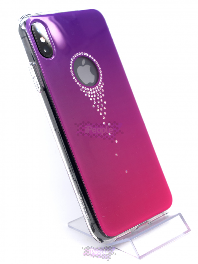 Фото Чехол Devia Angel Tears Series Crystal для iPhone XS Max, Фиолетовый