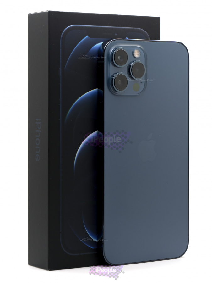 Фото Купить Apple iPhone 12 Pro Max 512Gb<br> Pacific Blue (Тихоокеанский синий) по низкой цене в Москве