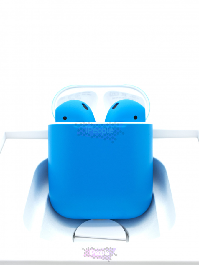Фото Купить Беспроводные наушники Apple AirPods 2 (Голубой) по низкой цене в Москве