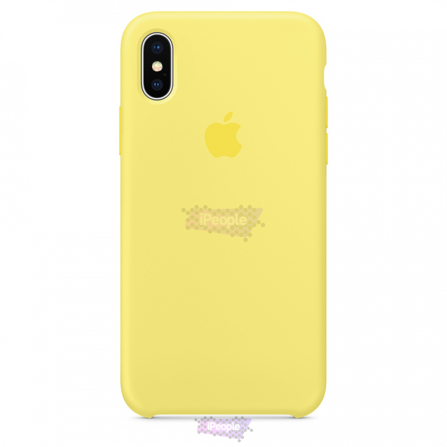 Фото Оригинальный чехол Apple iPhone X Silicone Case (MRG32ZM/A) - Lemonade, Желтый