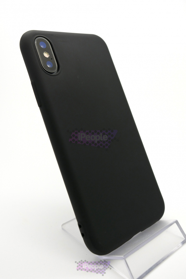 Фото Чехол силиконовый Perfect для iPhone X, Чёрный