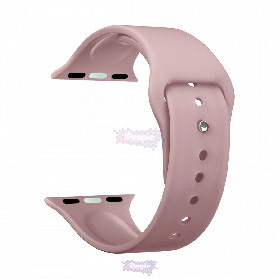 Фото Купить Ремешок Band Silicone для Apple Watch 38/40 мм, силиконовый (Розовый) по низкой цене в Москве