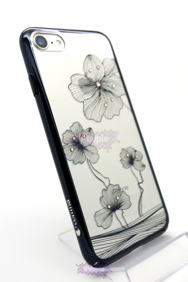 Фото Чехол Devia Crystal Flora Case для iPhone 8 / 7, Чёрный