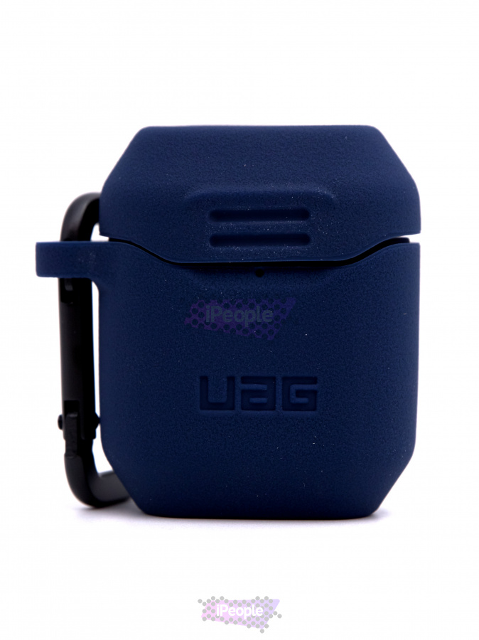 Фото Чехол UAG Standard Issue Silicone с карабином для AirPods 1/2, Синий