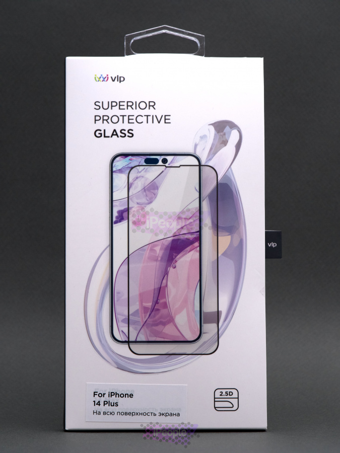 Фото Купить Защитное стекло VLP 2.5D для iPhone 14 Plus по низкой цене в Москве