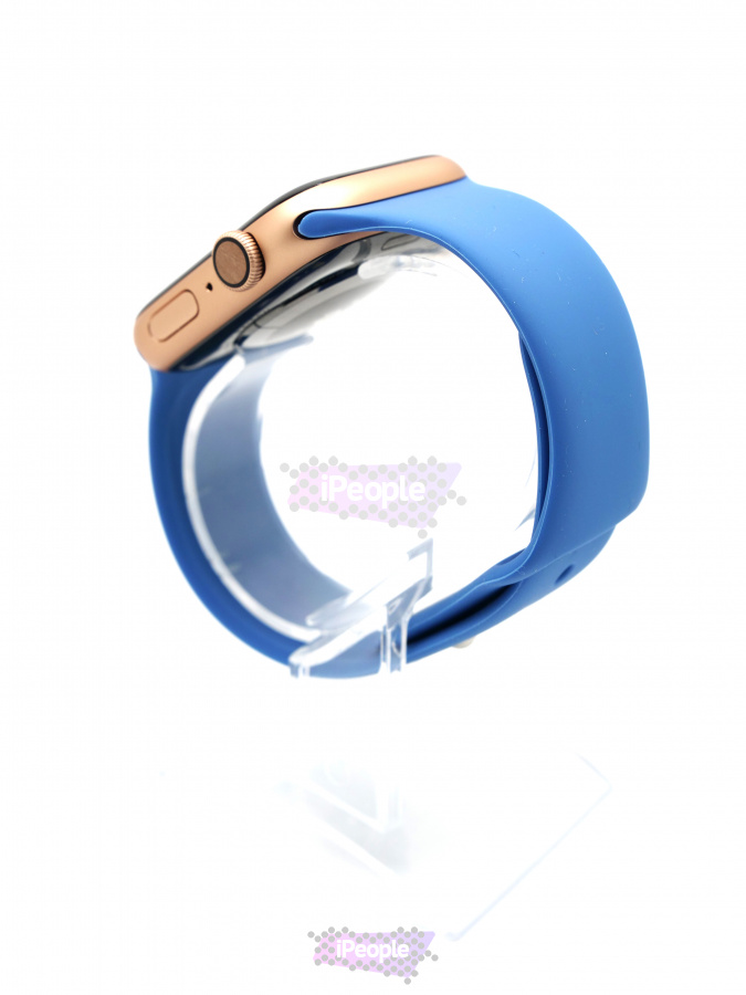Фото Купить Силиконовый спортивный ремешок для Apple Watch 44 / 42 мм (Синий) по низкой цене в Москве