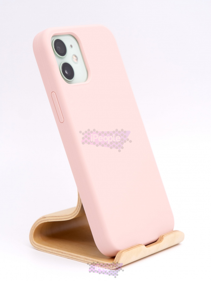 Фото Силиконовый чехол Candy для iPhone 12 mini, Бледно-розовый
