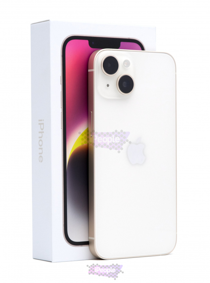 Фото Купить Apple iPhone 14 512Gb<br> Starlight (Сияющая звезда) eSim + eSim по низкой цене в Москве