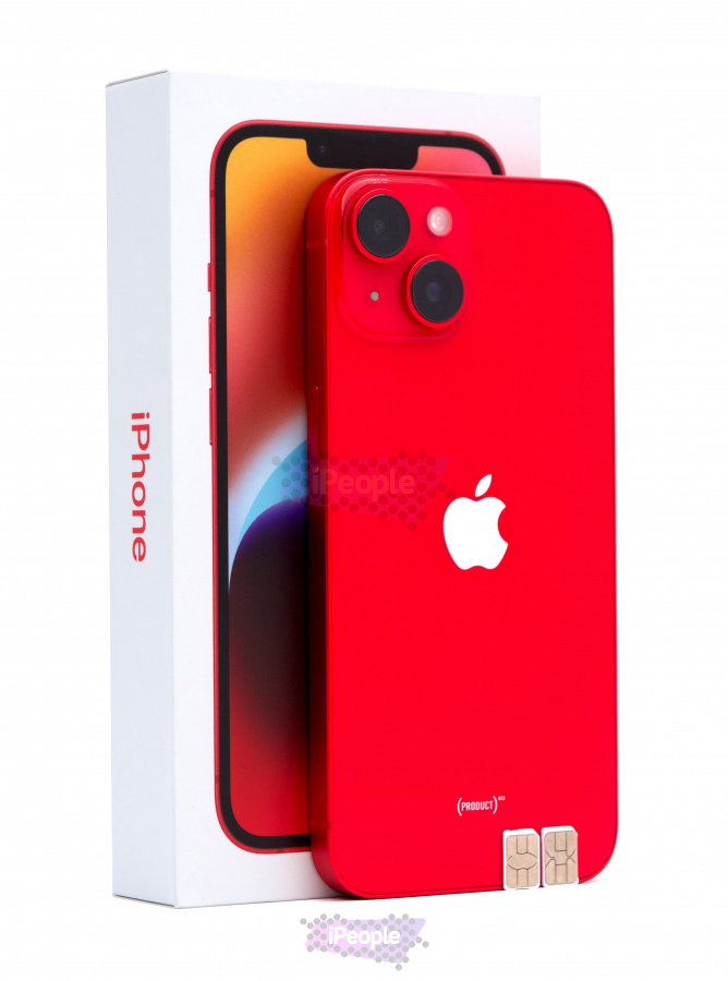 Фото Купить Apple iPhone 14 128Gb <br> Red (Красный) Nano-Sim + Nano-Sim по низкой цене в Москве