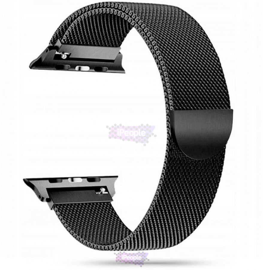 Фото Купить Ремешок Tech-Protect Milanese Band для Apple Watch 42 / 44 / 45 мм Чёрный по низкой цене в Москве