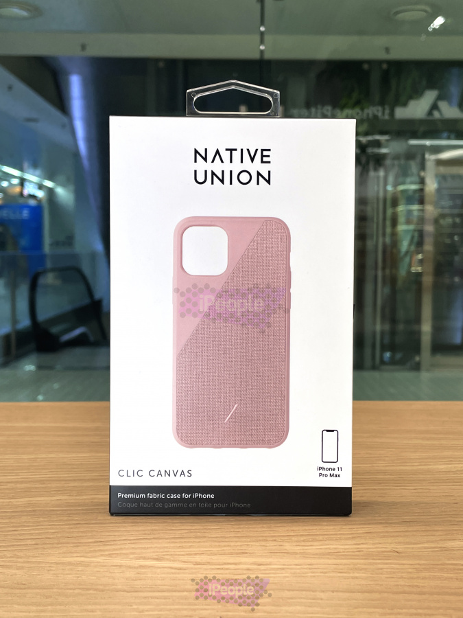 Фото Чехол Native Union Clic Canvas для iPhone 11 Pro Max, Розовый