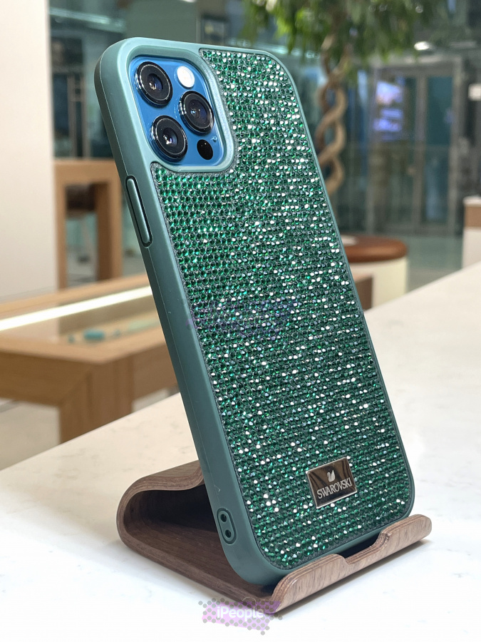 Фото Чехол SWAROVSKI CRYSTALLINE для iPhone 12/12 Pro, Зелёный