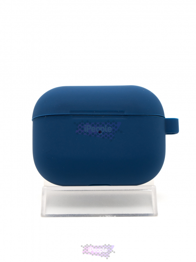 Фото Чехол AirPods Pro Silicon Case с карабином, Синий