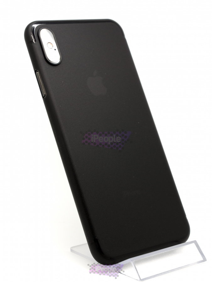 Фото Ультратонкий пластиковый чехол для iPhone XS Max, Чёрный