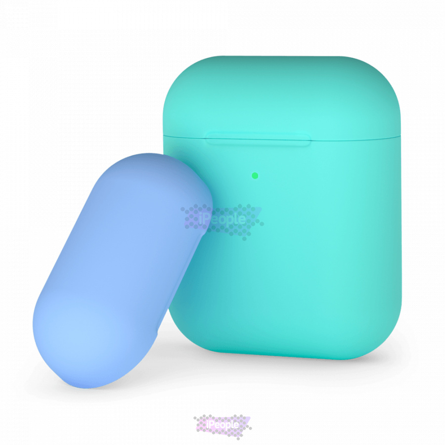 Фото Чехол для AirPods, двухцветный, Мятный