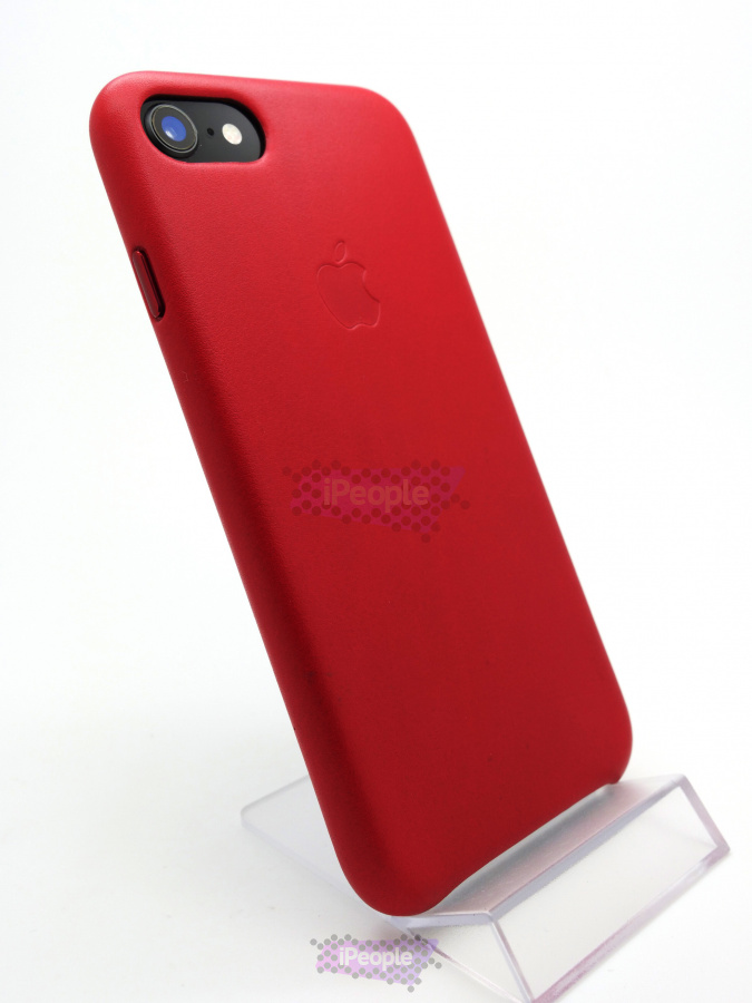 Фото Оригинальный чехол Apple iPhone 8 / 7 Leather Case (MQHA2), Red, Красный