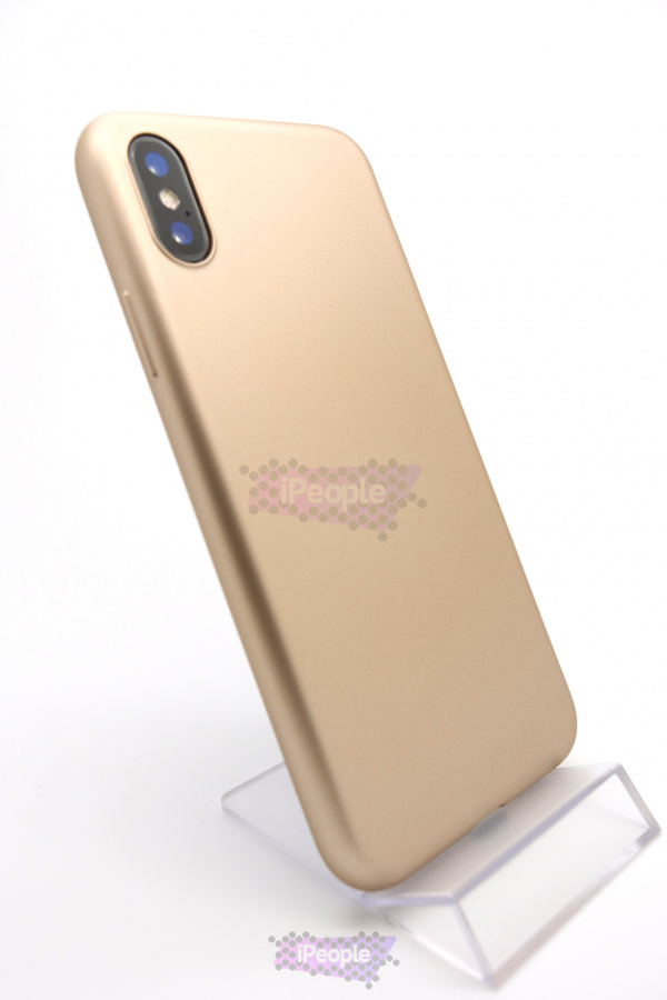 Фото Силиконовый чехол jCase для iPhone X, Золотой