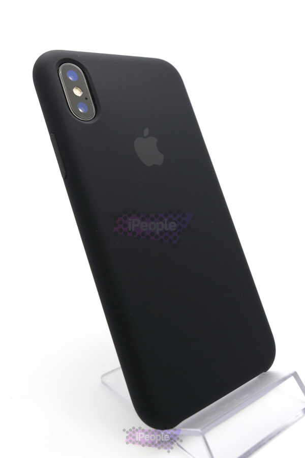 Фото Оригинальный чехол Apple iPhone X Silicone Case (MQT12ZM/A) - Black, Чёрный