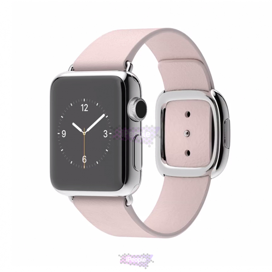 Фото Купить Apple Watch, 38 мм, Stainless Steel Case with Soft Pink Modern Buckle (MJ362) по низкой цене в Москве