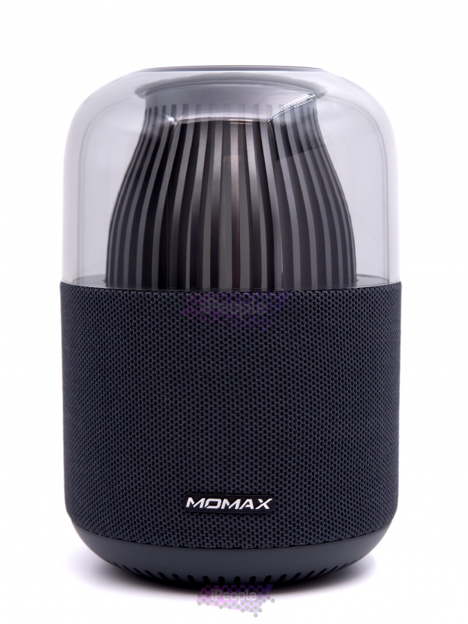 Фото Портативная колонка с подсветкой Momax Space True Wireless 360 (Серый), Серый