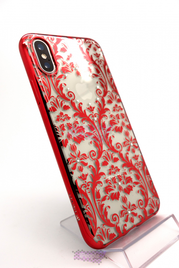 Фото Чехол Devia Crystal Baroque для iPhone X, Красный