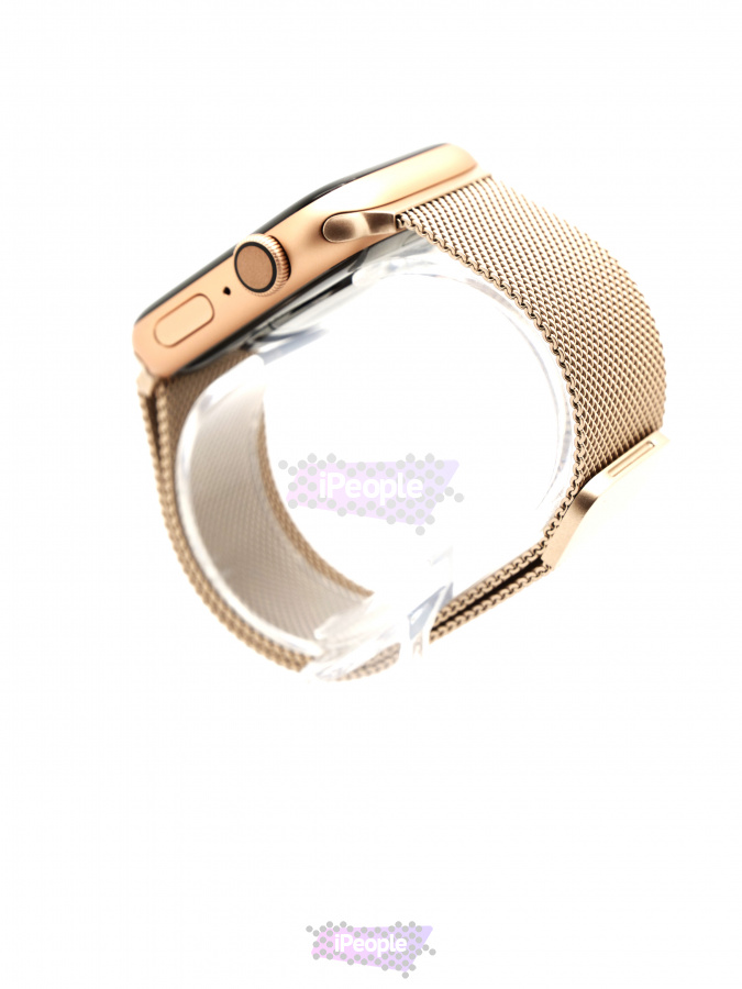 Фото Купить Браслет миланская петля для часов Apple Watch 44 / 42 мм (Золотой) по низкой цене в Москве