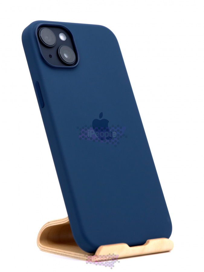 Фото Чехол Apple Silicone Case with MagSafe для iPhone 14 Plus MPT53, Тёмно-синий