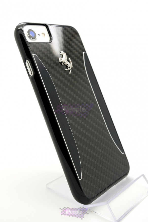 Фото Чехол Ferrari Carbon Hard Case для iPhone 8 / 7, Чёрный