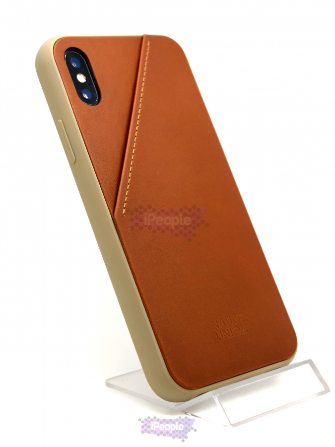 Фото Чехол Native Union Clic Card для iPhone XS / X, Коричневый