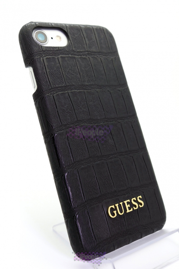 Фото Чехол Guess Hard Case Crocodile для iPhone 8 / 7, Чёрный