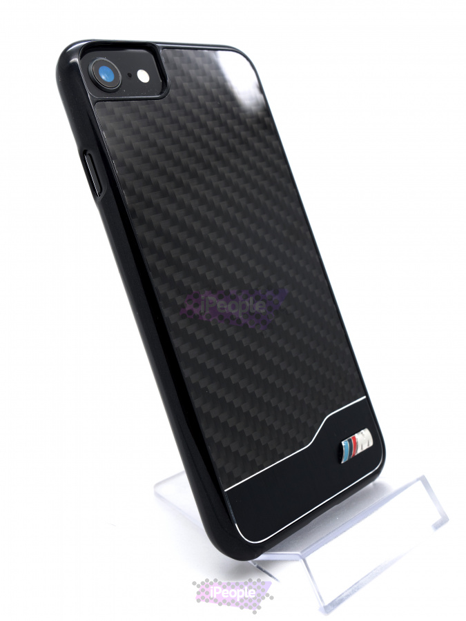Фото Накладка BMW M-Collection Aluminium & Carbon для iPhone 8 / 7, Чёрный