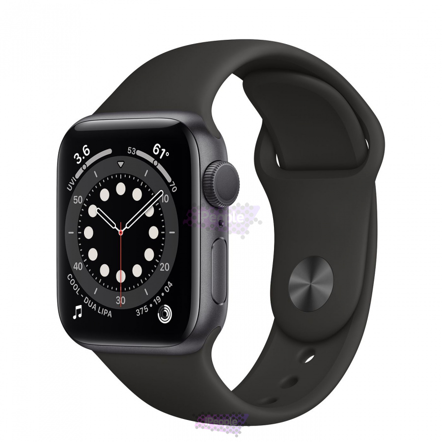 Фото Купить Apple Watch Series 6 (MG133) <br>40 мм, корпус из алюминия цвета «серый космос», спортивный ремешок по низкой цене в Москве