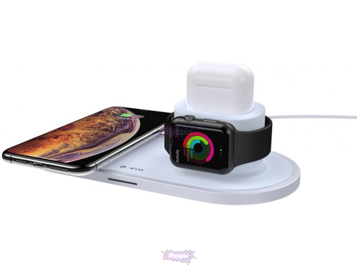 Фото Купить Беспроводное зарядное устройство Devia Wireless Charger 3 в 1 по низкой цене в Москве
