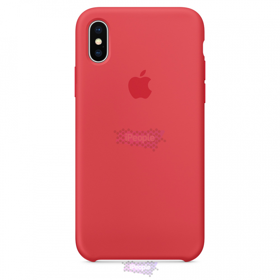 Фото Оригинальный чехол Apple iPhone X Silicone Case (MRG12ZM/A) - Red Raspberry, Красный