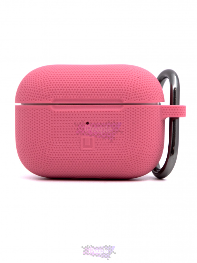 Фото Чехол UAG Dot Silicone с карабином для AirPods Pro, Малиновый