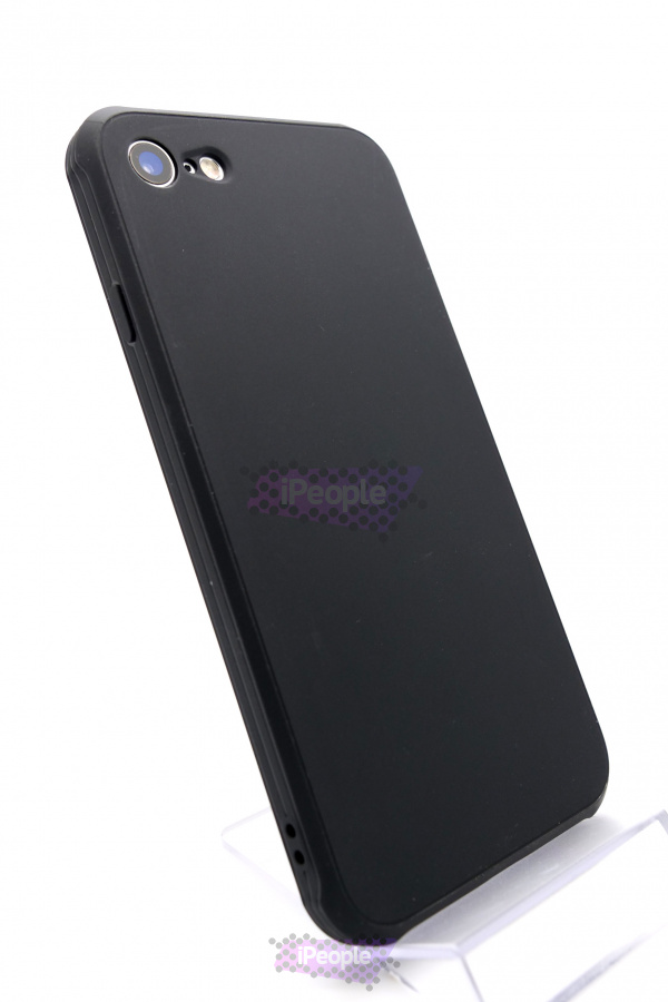 Фото Матовый противоударный чехол для iPhone 8 / 7, Чёрный
