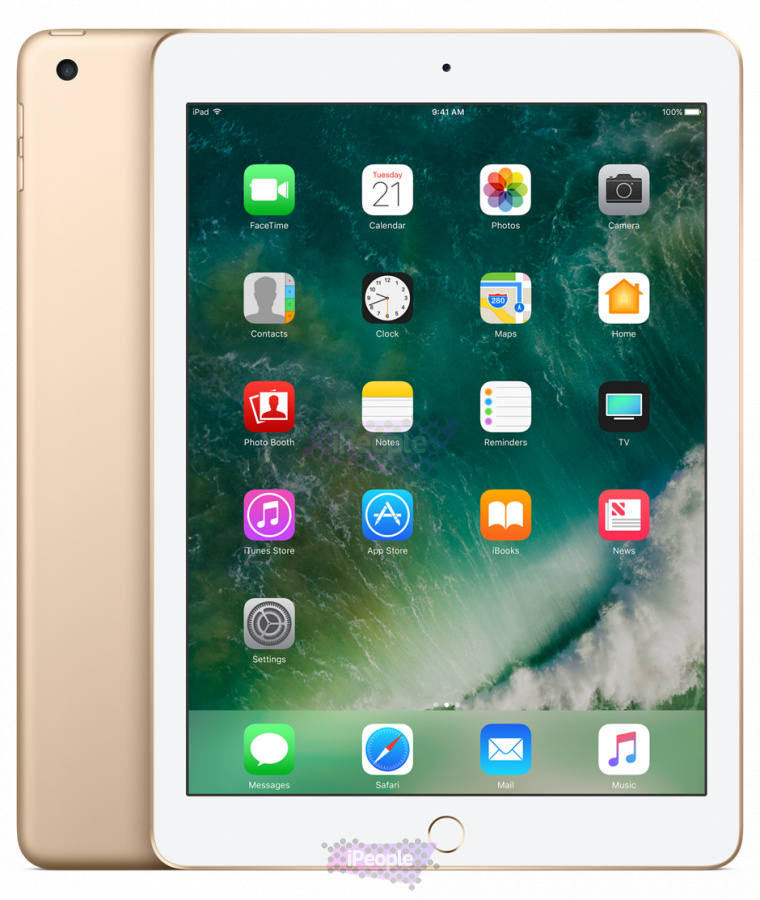 Фото Купить Apple iPad 2017 Wi-Fi + Cellular 32gb Gold MPG42