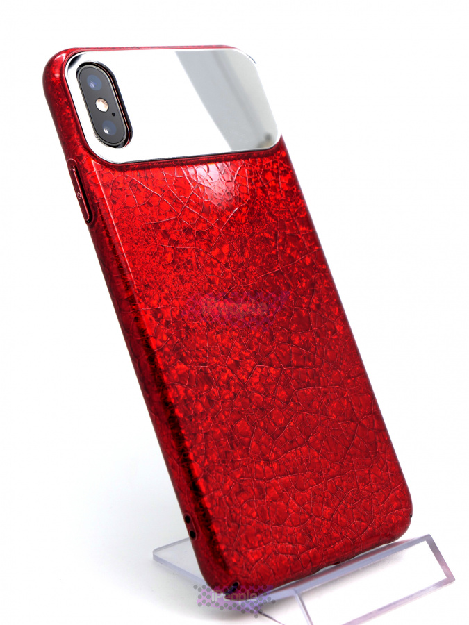 Фото Чехол-накладка плотная блестящая для iPhone XS Max, Красный