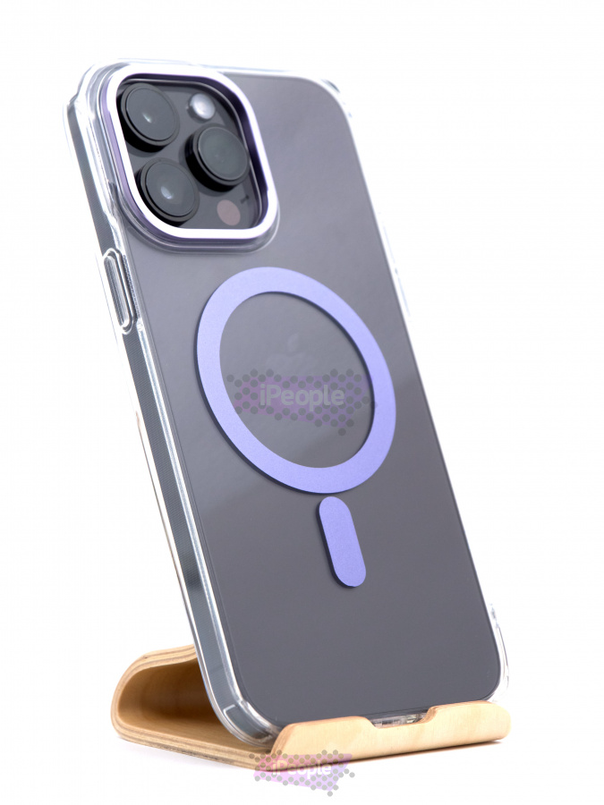 Фото Чехол VLP Line case with MagSafe для iPhone 14 Pro, Прозрачный