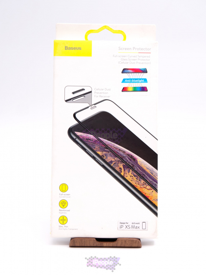 Фото Купить Защитное стекло Baseus Curved Anti-Blue Light для iPhone Xs Max по низкой цене в Москве
