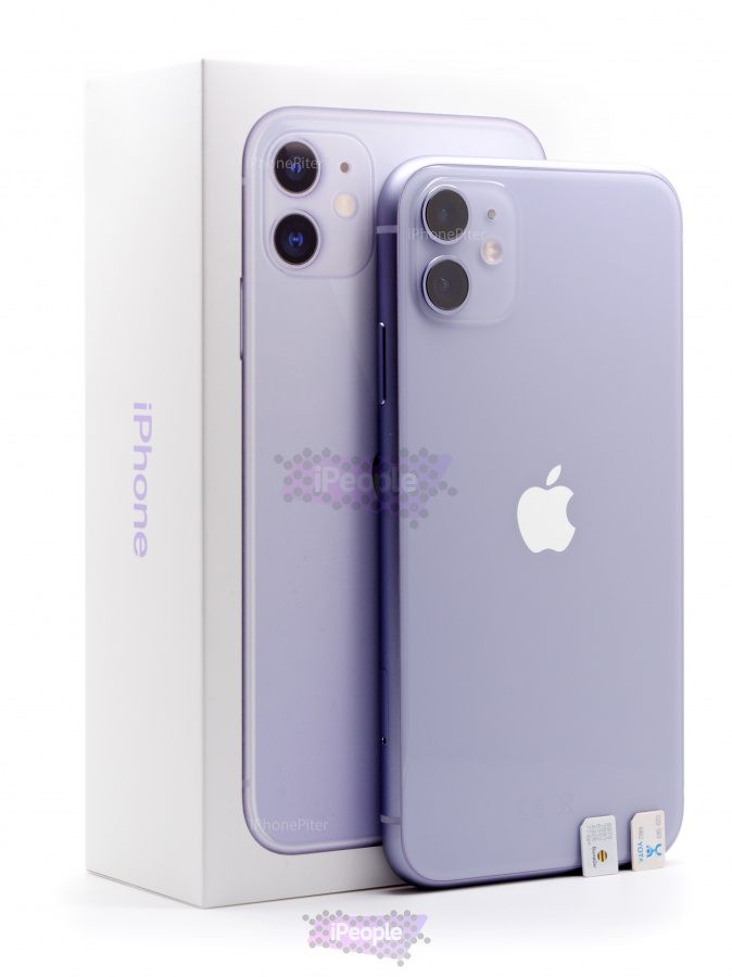Фото Купить Apple iPhone 11 256Gb<br>, 2 Sim, модель A2223, Purple (Фиолетовый) по низкой цене в Москве