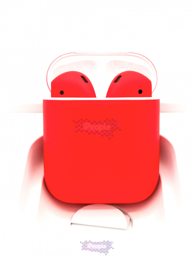 Фото Купить Беспроводные наушники Apple AirPods 2 (Красный) по низкой цене в Москве