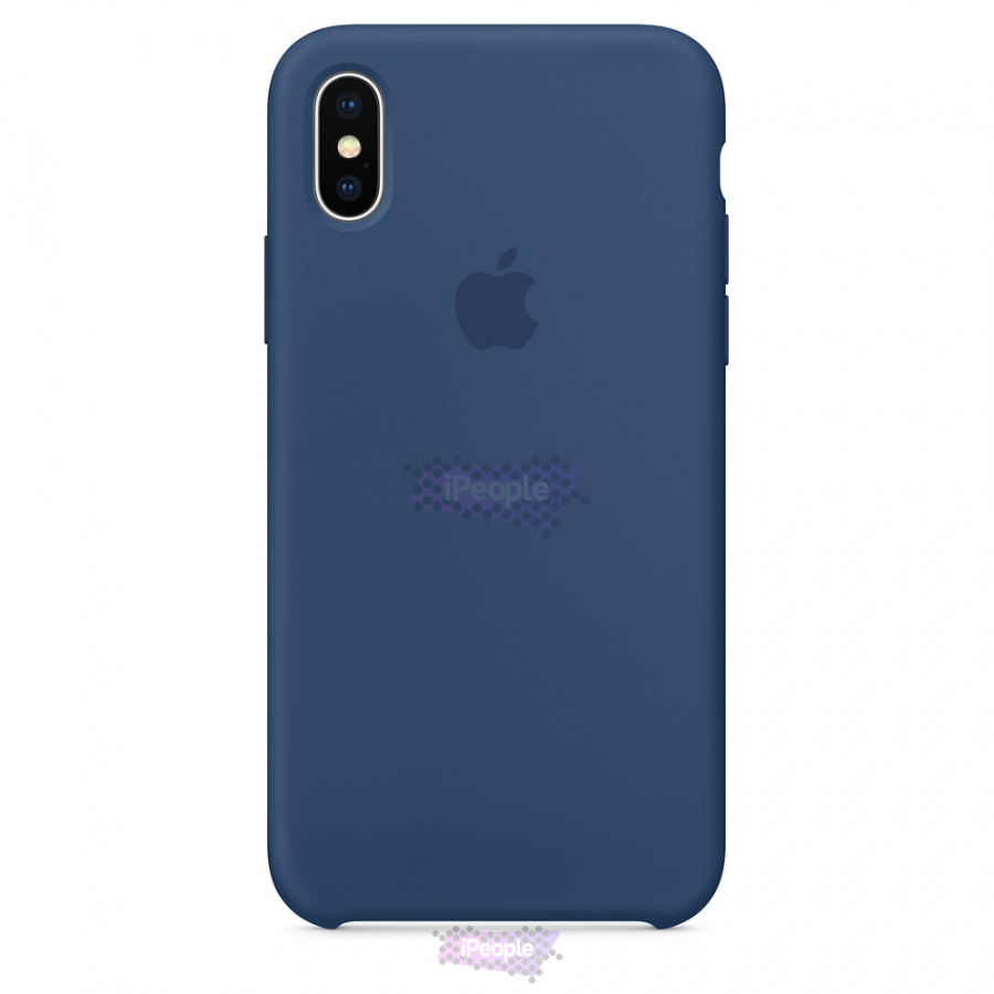 Фото Оригинальный чехол Apple iPhone X Silicone Case (MRRD2ZM/A)- Blue Cobalt, Тёмно-синий