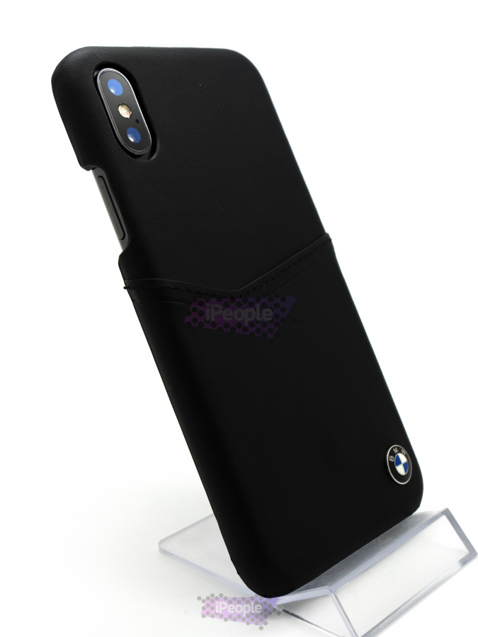 Фото Чехол-накладка BMW Signature Card Slot для iPhone XS / X, Чёрный