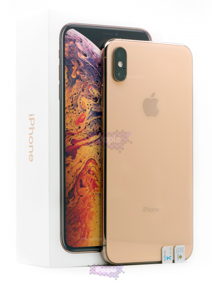 Фото Купить Apple iPhone XS Max 512Gb<br>, 2 Sim, модель A2104, Gold (Золотистый) по низкой цене в Москве