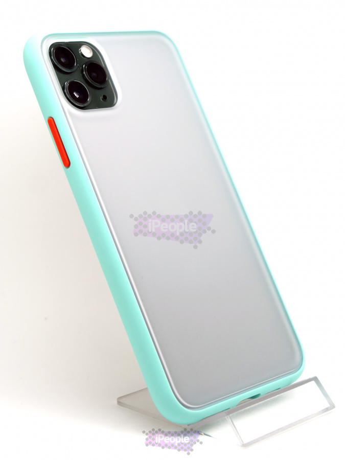 Фото Чехол-накладка Bfauffen с цветными краями для iPhone 11 Pro Max, Бирюзовый