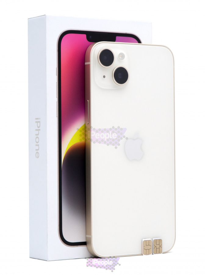 Фото Купить Apple iPhone 14 Plus 512Gb<br> Starlight (Сияющая звезда) Nano-Sim + Nano-Sim по низкой цене в Москве