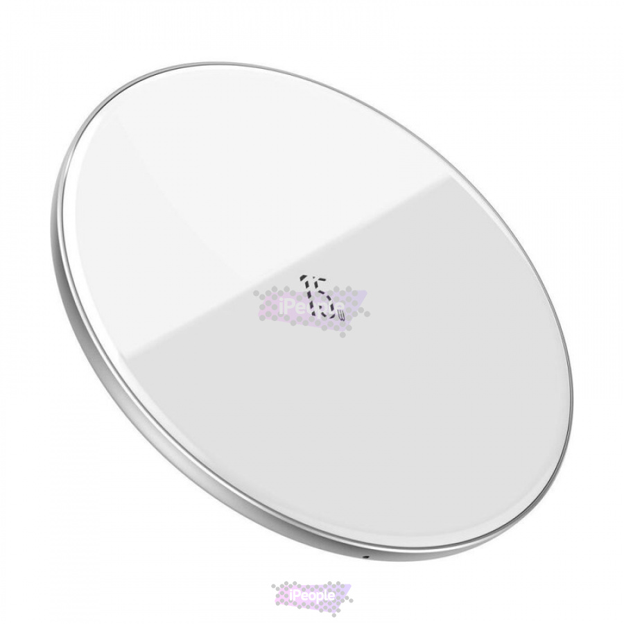 Фото Купить Беспроводная зарядка Baseus Simple Wireless Charger Белый по низкой цене в Москве